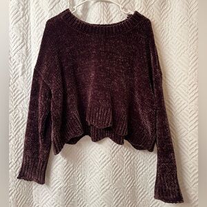 Deep Maroon Crew Neck Sweater